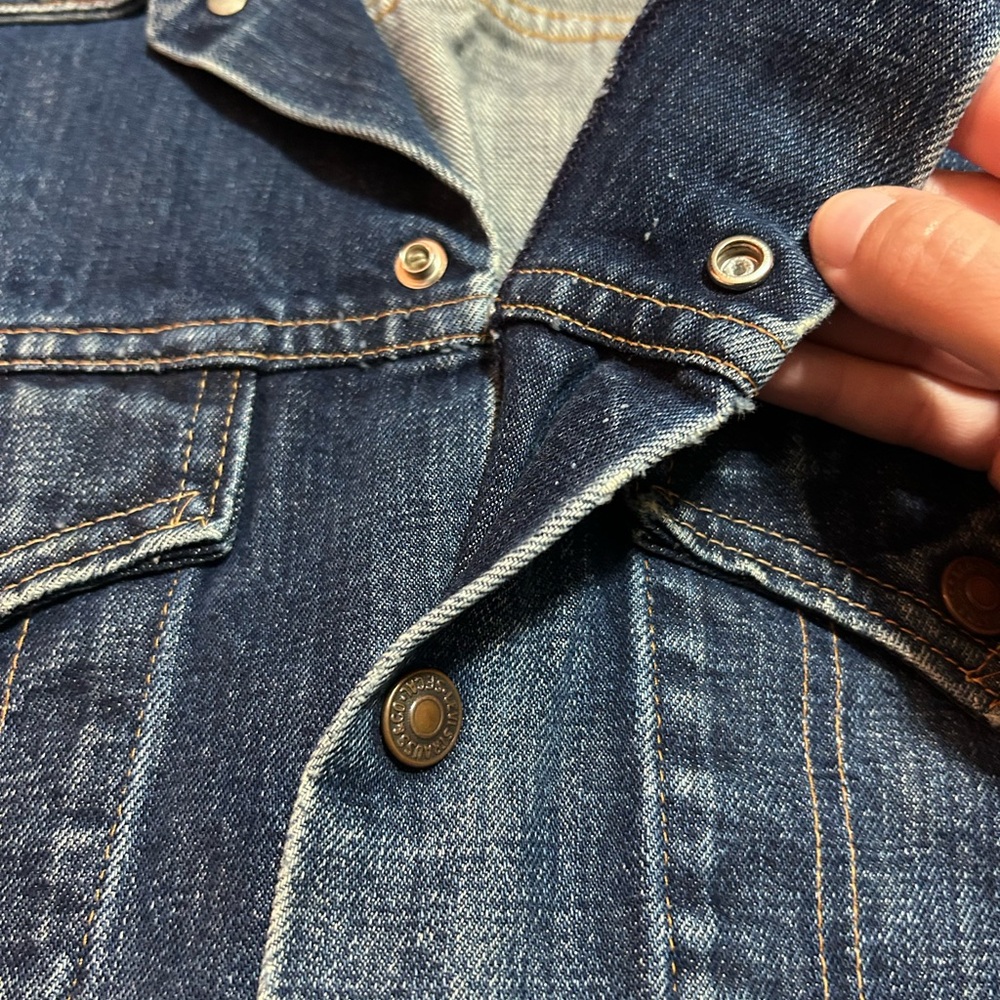 Vintage Orange Tag Levi’s Jacket Size 22 - Picture 4 of 9